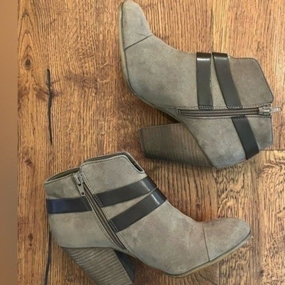 Carlos by Carlos Santana Ankle Boots Women 7.5 Brown Hadley Harness Western Boho - Picture 8 of 10